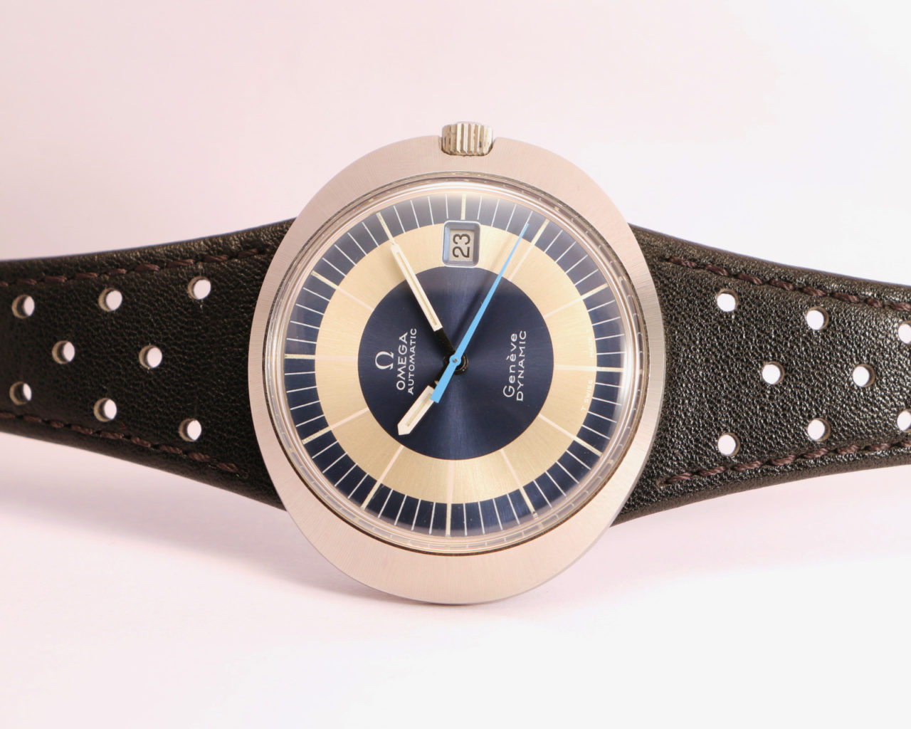 Omega Dynamic Blue Dial Ref 166 039 Fully Serviced Brussels Vintage