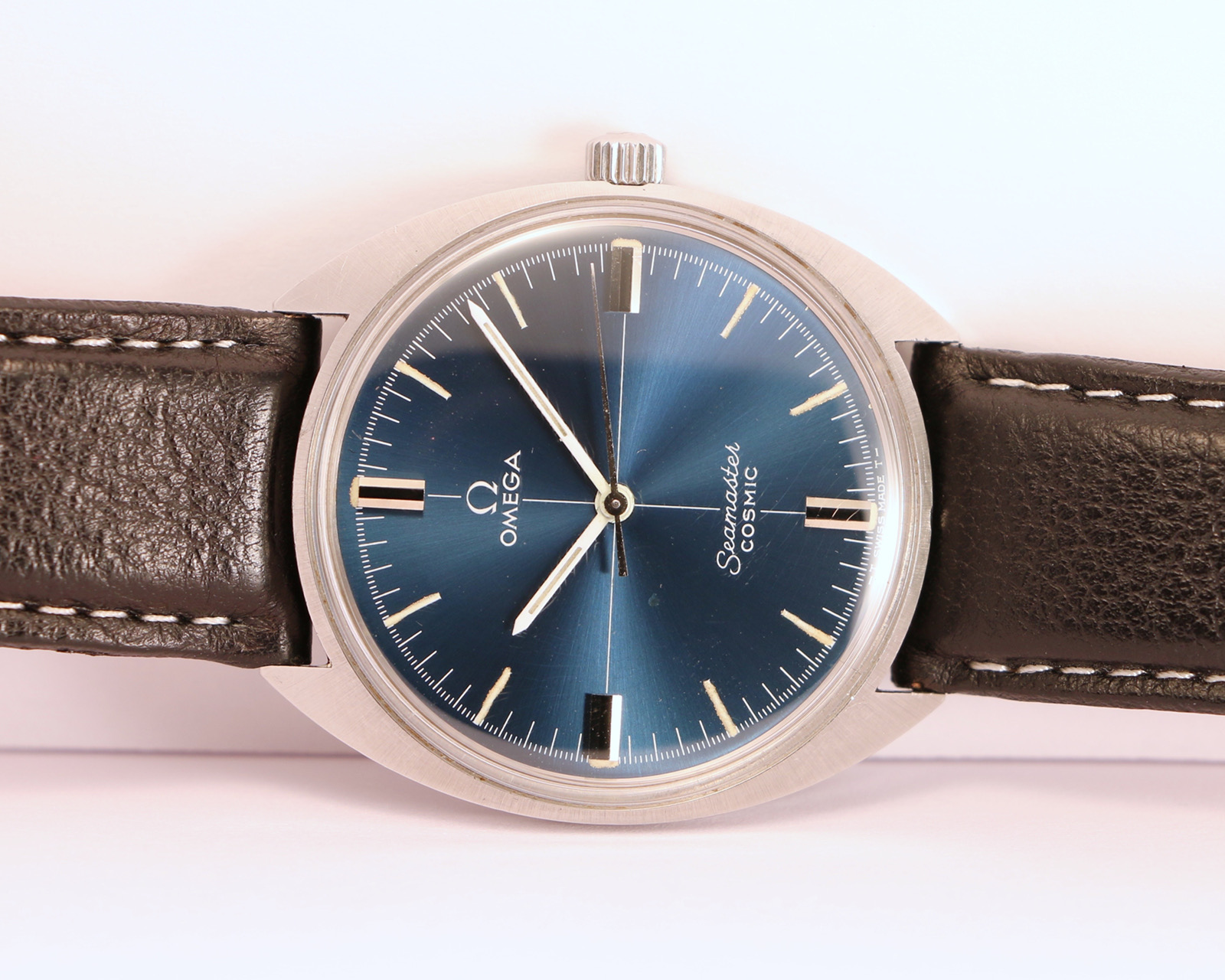vintage omega seamaster blue dial