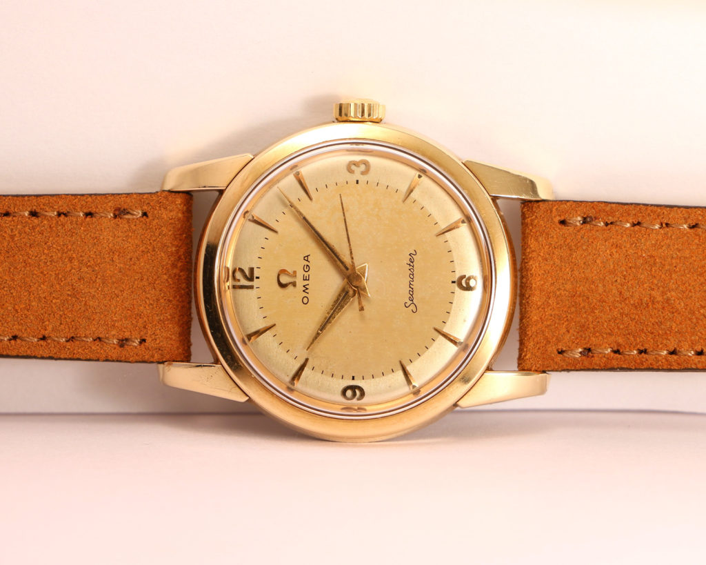 omega seamaster steel and gold