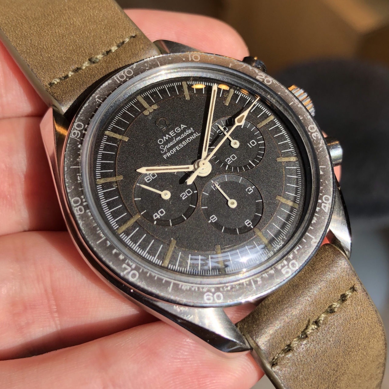 Very rare Omega Speedmaster 321 ref. 105012-65 tropical dial and ...