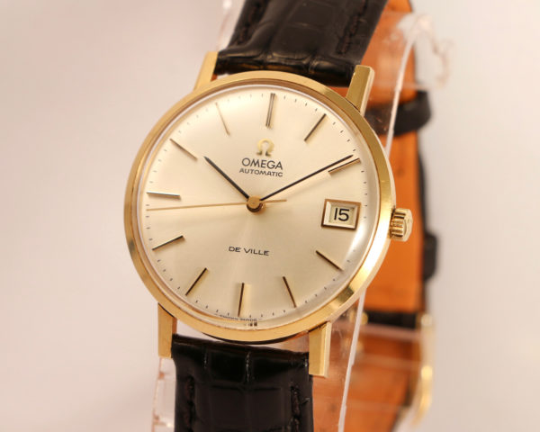 Omega De Ville Automatic 18K Yellow Gold with original box – Brussels ...