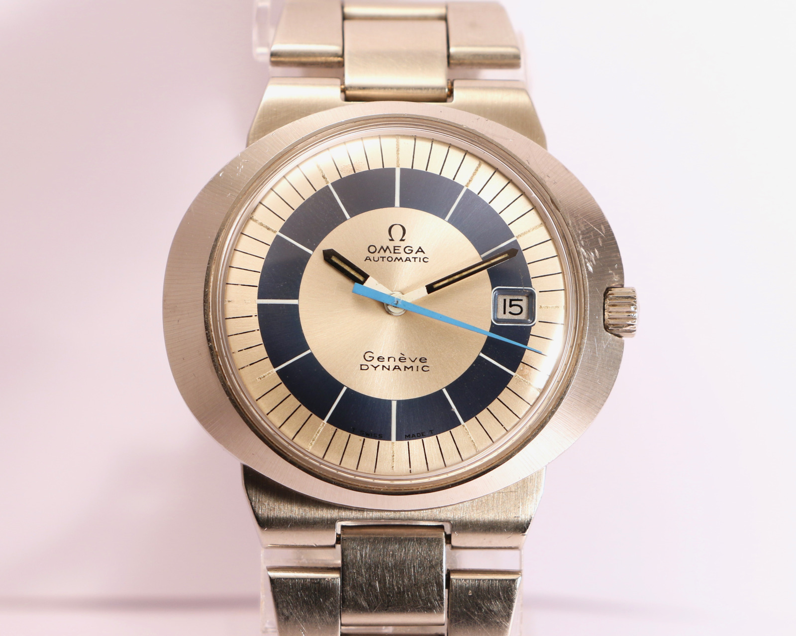 Vintage Omega Geneve Dynamic Stainless Steel Automatic Men's Watch 41. –  Blue Ribbon Rarities