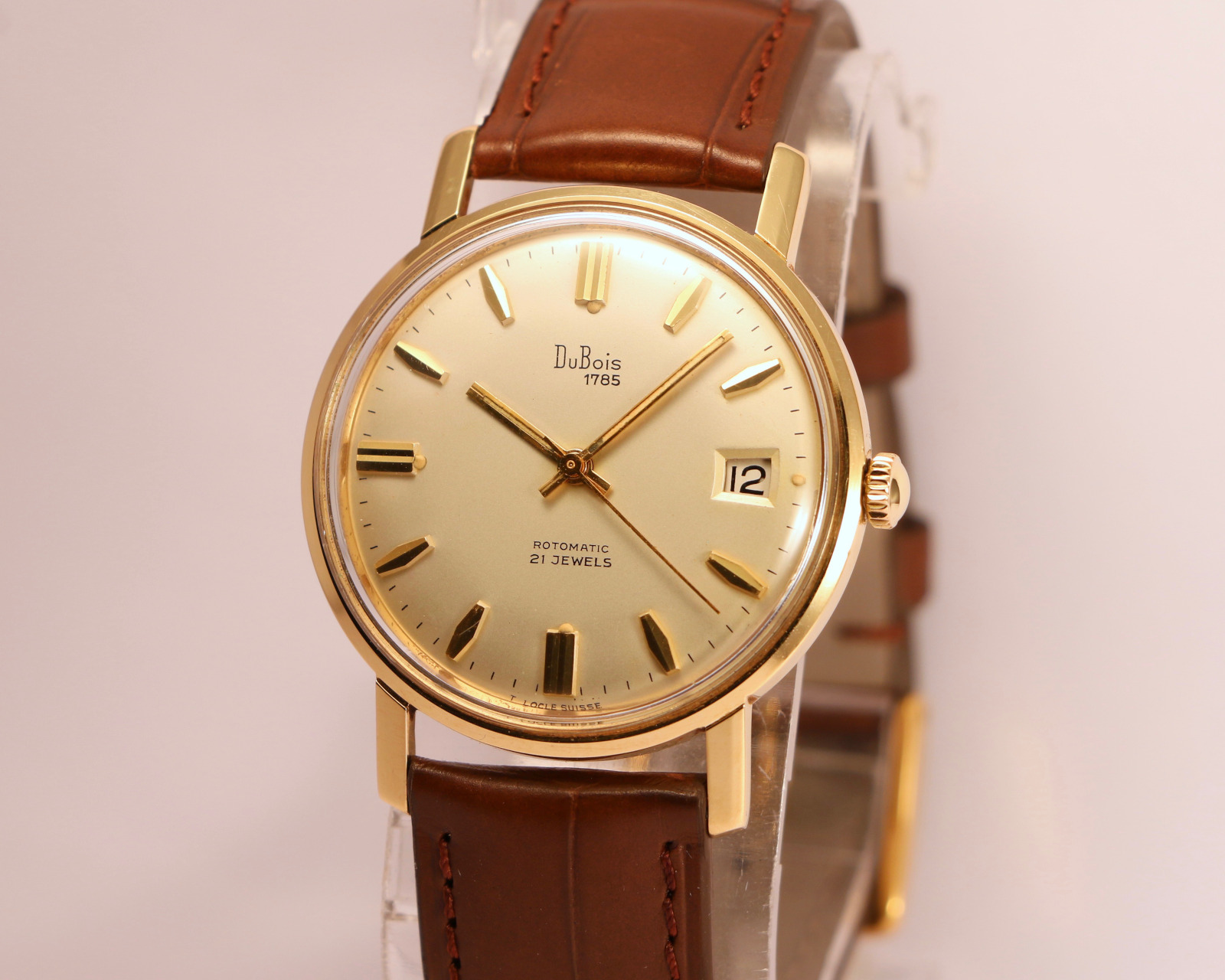 Zeldzaamheid Voorstellen Bengelen DuBois 1785 Rotomatic 18K yellow gold – Brussels Vintage Watches