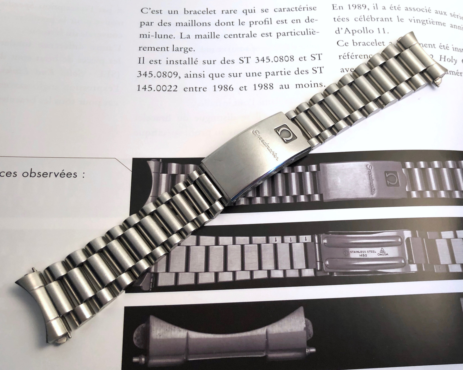Replacement Omega S/Steel 20mm Watch Band Strap Bracelet for Omega  Speedmaster Seamaster : Amazon.in: Electronics