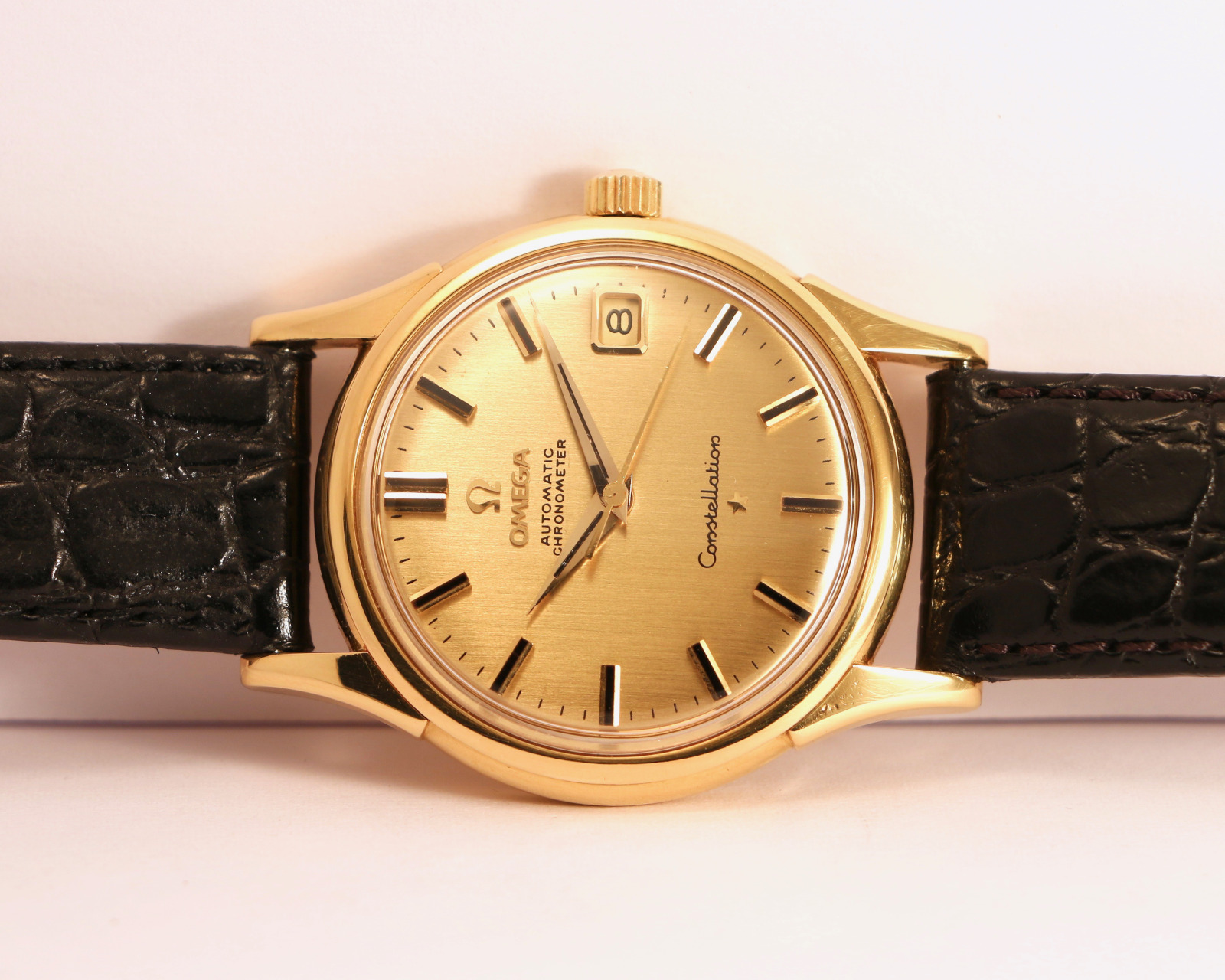Omega Constellation “De Luxe” 18K yellow gold ref. 14393 fully serviced ...
