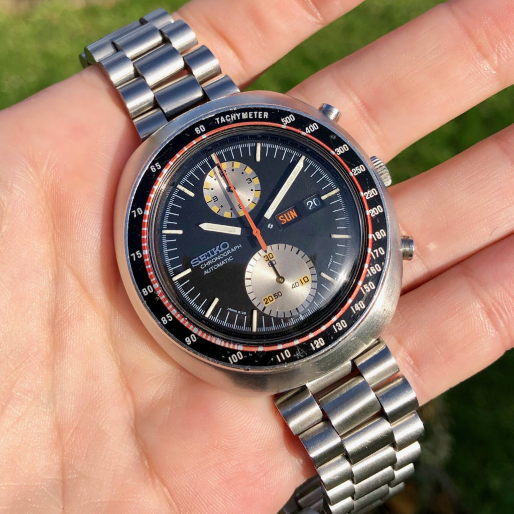 Seiko automatic chronograph “UFO” ref. 6138 Brussels Vintage Watches