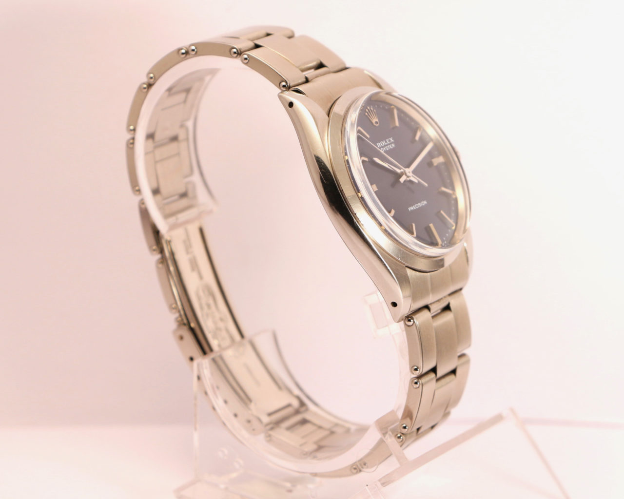 Rolex Oyster Précision ref. 6422 superbe cadran bleu sur bracelet ...